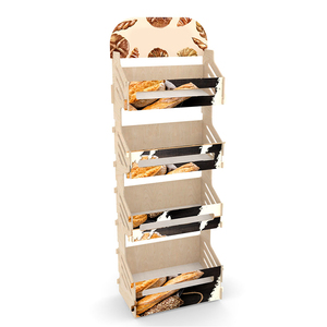 Деревянная напольная витрина для лакомств для животных в форме рыбы, стенд для демонстрации консервов для животных для зоомагазина - Product Image 5