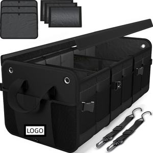 Organizador de Maletero para Auto, Bolsa de Almacenamiento Plegable, Base Antideslizante, Correas de Sujeción, 3 Compartimentos, Embalaje para Envío por Correo - Product Image 1