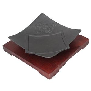 Cast Iron Teppanyaki Steak <strong>Grill</strong> Plate square Plate <strong>Grill</strong> <strong>Pan</strong> - Product Image 3