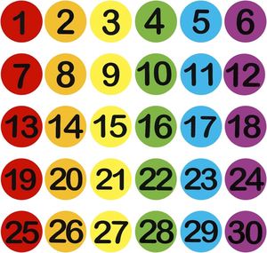 Points autocollants auto-agrippants en plastique pour tapis, marqueurs Velcro circulaires pour l'agencement en classe, marqueurs à points pour enfants - Product Image 2
