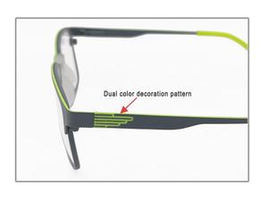 Fourniture professionnelle carrée en métal hommes lunettes mode <span class=keywords><strong>pas</strong></span> <span class=keywords><strong>cher</strong></span> luxe optique lunettes montures lunettes <span class=keywords><strong>de</strong></span> lunettes - Product Image 4