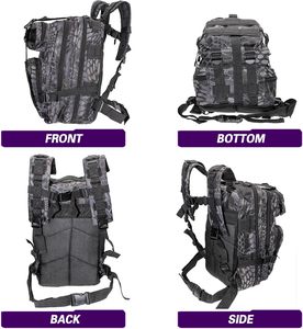 Free Sample <b>Fishing</b> Backpack Tackle Box Multi-Pocket <b>Fishing</b> Bag <b>Rod</b> Holder Water Resistant 20L-30L Capacity 3kg-5kg Lightweight - Product Image 2