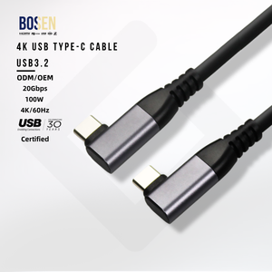 สายเคเบิล USB 3.2 Type C to C ที่ได้รับการรับรอง รองรับ 4K@60Hz 20Gbps 100W สำหรับการชาร์จ - Product Image 3