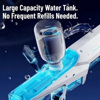 Pistolet à eau automatique électrique à 0 impulsions, absorbant, pour enfants, jouet transfrontalier, vente en gros, fabricants, plastique