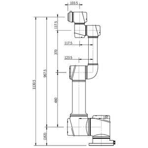 Robot Colaborativo AUBO I16 de 16 kg y 6 Ejes, Máquina de Paletización de Carga Pesada, Automatización de Tareas, IP54, 1 Año de Garantía - Product Image 6