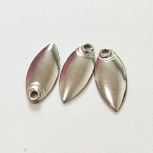 Spinner lames pour leurres de pêche gabarit de pêche spinner appât lames métalliques laiton rond drop shot colorado martelé saule - Product Image 6