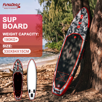 Planche de paddle gonflable portable rouge légère extra large 330 cm certifiée CE pour le dropshipping UE