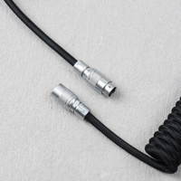 Connecteur de câble spiralé USB-A vers Type-C avec conducteur en cuivre pur pour clavier mécanique