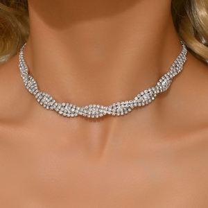 แฟชั่นขายดีที่สุดสร้อยคอเพชร rhinestone กรงเล็บอารมณ์ป่าสร้อยคอกระดูกไหปลาร้าเครื่องประดับโซ่ - Product Image 1