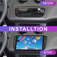 Autoradio Android, cadre Dvd, pour Seat Ibiza 2008-2015, adaptateur vidéo de voiture, couverture, Navigation Gps, Kit de montage sur tableau de bord, cadre stéréo