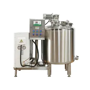 Direct Sales 1000L 2000L Sanitary Food Type Stainless Steel Milk Cooling Storage Tank