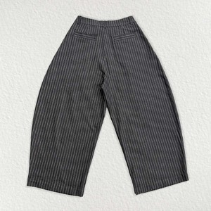 Pantalon décontracté ample à rayures vintage coupe droite, vente en gros OEM, jean en denim brut personnalisé, streetwear, jean baggy à jambe large pour <span class=keywords><strong>homme</strong></span> - Product Image 3