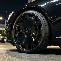 Jantes en alliage forgé personnalisées, monobloc, noir brillant, aérodynamiques, 20, 21, 22, 23 pouces, 5x112, 5x120 pour Mercedes GLS450 GLE53