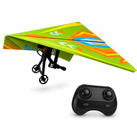 Kit d'avion en papier télécommandé 2,4 GHz DIY avec lumière, jouet planeur pour enfants, cadeau éducatif STEM