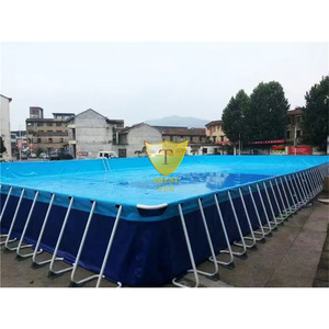 <span class=keywords><strong>Piscine</strong></span> hors sol commerciale populaire, à structure ronde en acier, taille personnalisable, étanche et écologique, avec garantie de 3 ans - Product Image 1