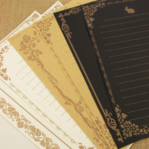 Carta da lettera vintage romantica in carta kraft per lettere d'amore e dichiarizioni di coppia - Carta da scrittura artistica semplice - Product Image 2