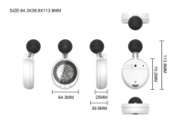 Thermomètre et hygromètre numériques sans fil Moniteur d'indice de chaleur WBGT avec horloge Température et humidimètre