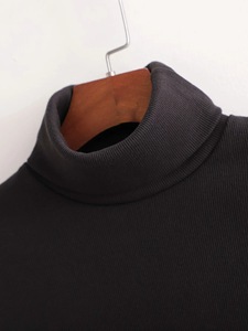 Expédition rapide, body sexy pour femmes, automne-hiver, col roulé, manches longues, polyester, <span class=keywords><strong>pull</strong></span>, mini <span class=keywords><strong>string</strong></span> à découpe haute pour femmes - Product Image 4