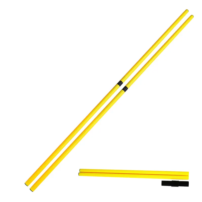 1,5 m tragbare Agility Trainings stange Agile Stick für Fußball Fußball training Coaching Stick Marker Pole Slalom Stangen Spikes