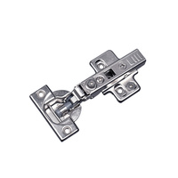 Charnières 4D à fermeture amortie de qualité supérieure pour portes d'armoires dissimulées, idéales pour la cuisine et le salon, finition nickelée - Vente en gros