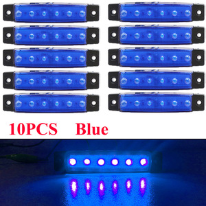 Luces de posición laterales LED, 10 unidades, blancas, 12 V, 6000 K, para coche, camión, furgoneta, barco - Product Image 5