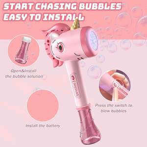 ของเล่นแจ็คโก บับเบิ้ลส์ใหม่ ขายส่ง ไม้เป่าฟองสบู่ไฟฟ้าขนาดเล็ก มีไฟ สำหรับเล่นกลางแจ้ง ไม้เป่าฟองสบู่ สำหรับเด็กชายและเด็กหญิง - Product Image 2