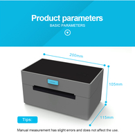 Imprimante d'étiquettes thermiques directes HONGWEN USB/WiFi/LAN/ 203 DPI pour expédition, 4 pouces, 160 mm/secondes, garantie 1 an, entrepôt
