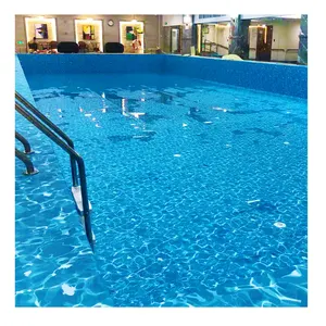 Pisos de PVC de vinil luxuoso para piscinas exteriores decorativas antiderrapantes à prova de água