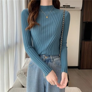 Camiseta de Suéter Básica Fina de Manga Longa com Gola Redonda para Mulheres, Nova Chegada da Moda Primavera - Product Image 4