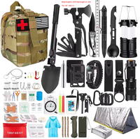 Vente en gros d'équipement d'aventure en plein air, kit d'outils de survie, fournitures d'urgence, matériau PC