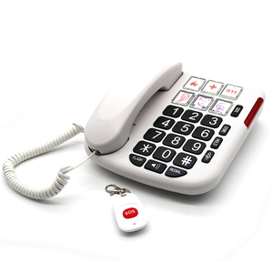 2025 dernier modèle gros boutons téléphone basique maison téléphone fixe avec télécommande pour une utilisation senior - Product Image 2