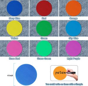 Marqueurs de tapis multifonctionnels pour la maternelle et la petite enfance, inscriptibles, réutilisables, lavables, avec attaches auto-agrippantes, pour les jeux sportifs parent-enfant - Product Image 5
