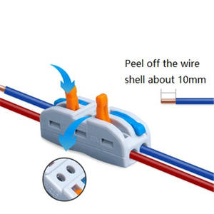 Fabbrica KV212 2Way 2in-2out Nylon PA66 collegamento veloce blocchi terminali elettrici giunte connettore filo per collegamento filo - Product Image 2