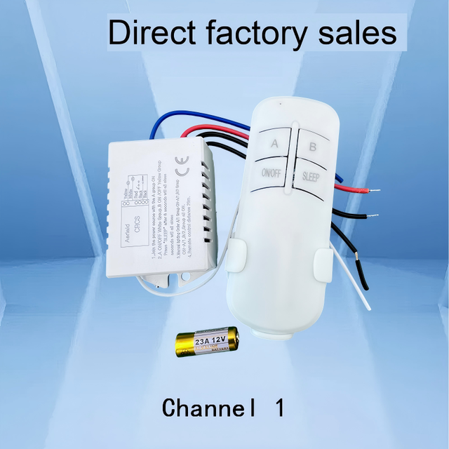 KAIYI Digital Smart RF Remote Single-Circuit 220V 10A Segmented Switch Battery Operated Wireless Control for Lighting
