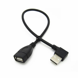 สายเคเบิล USB แบบงอ ตัวผู้-ตัวเมีย สำหรับเชื่อมต่อ OTG แบบมุมฉาก สายต่อขยายอะแดปเตอร์ USB 2.0 แบบขึ้นลง - Product Image 2