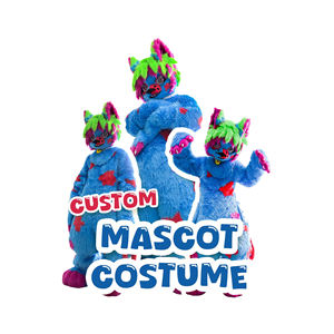 Disfraz de <span class=keywords><strong>animal</strong></span> lindo traje de mascota peluda para eventos de parques temáticos vestido de <span class=keywords><strong>animal</strong></span> de alta calidad con accesorios desmontables - Product Image 1