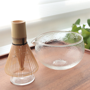 Estick ชุดชามมัทฉะชุดถ้วยชา Chawan ที่จับแก้วมัทฉะที่วางแก้วมัทฉะชุดชามแก้วสีดำพร้อมจุกเท - Product Image 1