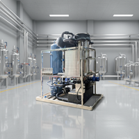 Pièces de machine à glace en tube de 5 tonnes, prix usine du premier fabricant, avec roulement, engrenage et PLC pour usage commercial - Modèle LIER LRT-5T
