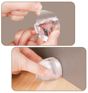 Tope de puerta transparente, tope de puerta autoadhesivo para protección de pared, amortiguador de puerta, tope de suelo para el hogar y la oficina, protector de pared - Product Image 5