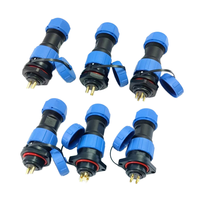 Conector Circular Impermeable IP68 de Latón y PC/Nylon de 3 Pines, Macho y Hembra, Personalizado CNTA, Adaptador Automotriz SP13