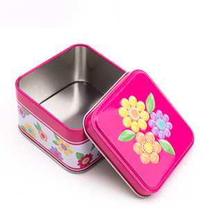 Hộp Thiếc Hình Vuông Nhỏ Thiết Kế Đẹp Hộp Thiếc Đóng Gói Quà - Product Image 1