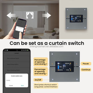 TUYA ZigBee madde akıllı anahtar 4-Button kontrol PC insan vücudu algılama APP ev otel perdeler için uzaktan zamanlama fonksiyonu sahne - Product Image 5