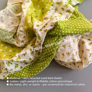 Chiffons en coton recyclé colorés pour le nettoyage, chiffons en tissu mélangé huile-eau, 25 kg - Product Image 4