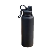 Bouteille isotherme double paroi en acier inoxydable robuste avec anse, anti-fuite, pour sport, fitness et activités modernes