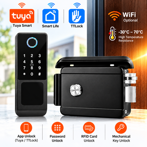 Cerradura Inteligente para Exteriores SINON, Cerradura Electrónica para Puerta con Huella Digital, Teclado y WiFi Tuya TTLock, Resistente al Agua, OEM - Product Image 1