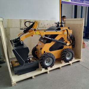 Roda pemuat <span class=keywords><strong>Skid</strong></span> Steer Mini Tiongkok CE/EPA pemuat <span class=keywords><strong>Skid</strong></span> Steer Mini dengan Bucket Trencher Rotary POW - Product Image 2