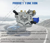 Auto Lpg Engine Direct Injection Reducer AT09 Direct Injection Reducer for Motorcycle Kit Gas Gnv