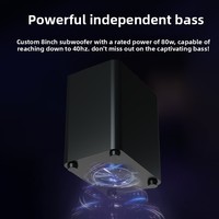 Altavoz para TV y Computadora, 4 Piezas, Audio para Hogar y Oficina, Conector de 5.3 y 3.5 mm, Subwoofer Estéreo, IPX7 Impermeable, Metálico