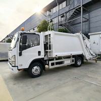 Camion de ramassage des ordures ISUZU KV100 4X2 6cbm Euro 3 130HP, camion compacteur de déchets pour la collecte des ordures