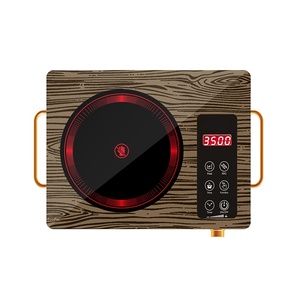 Plaques de cuisson rondes portables en céramique, cuisinière infrarouge avec commande tactile intelligente et système de chauffage rapide, couleur au choix - Product Image 2